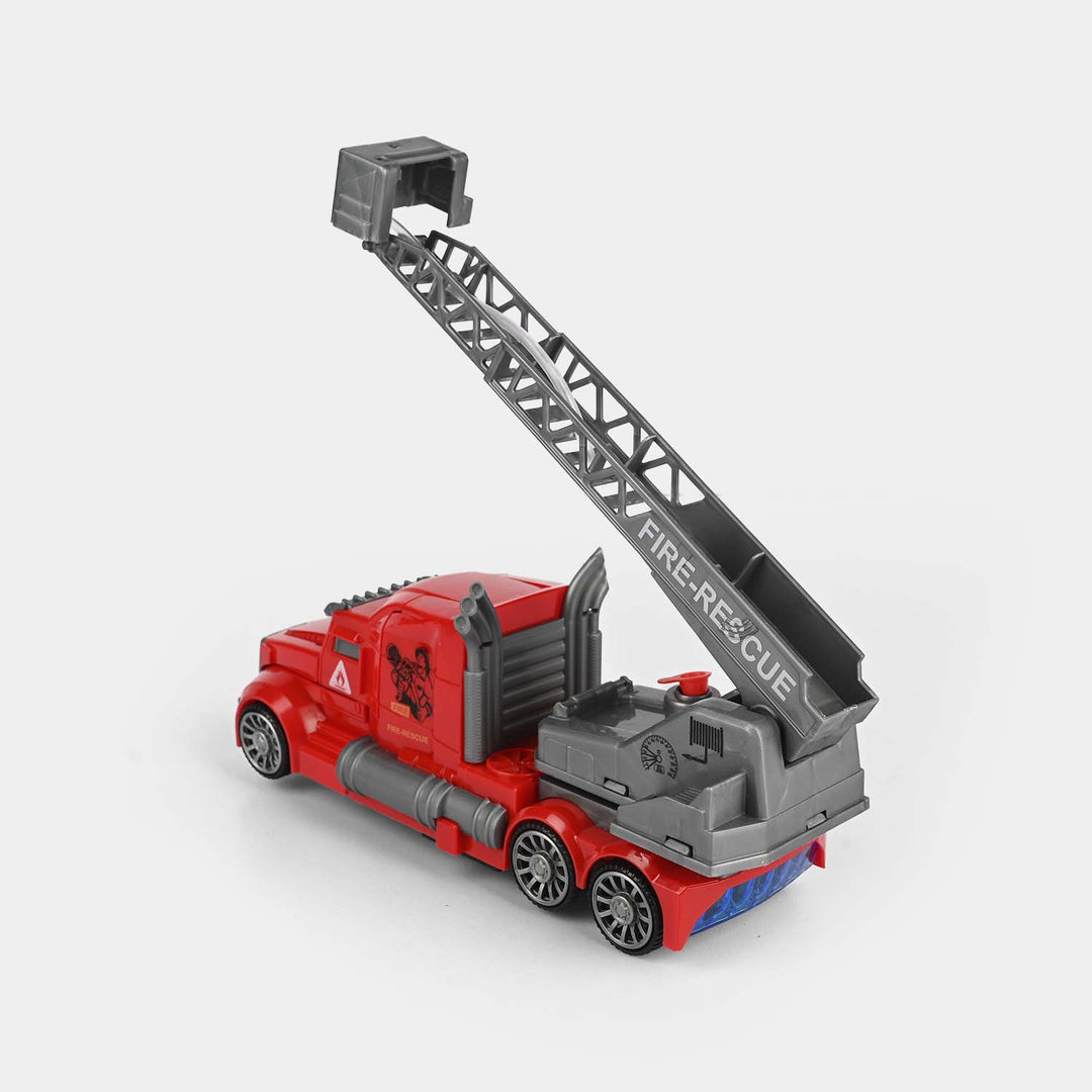 Deformation Fire Truck with Light & Sound