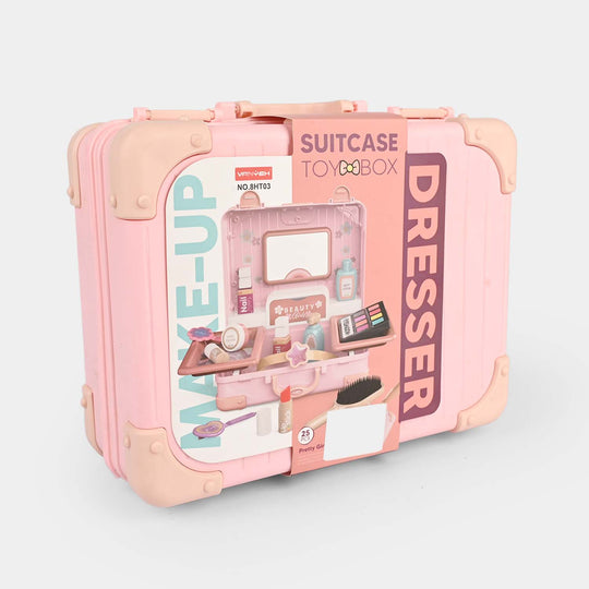 Suitcase Toy Box Make-Up Dresser Playset