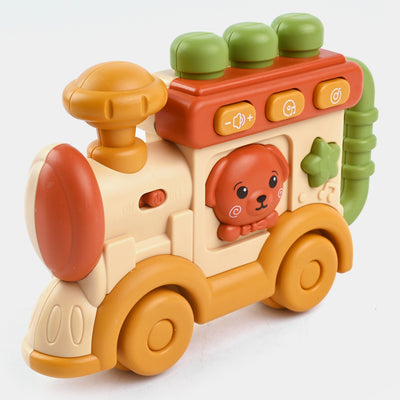 Musical Cartoon Train Toy For Kids