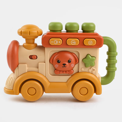 Musical Cartoon Train Toy For Kids