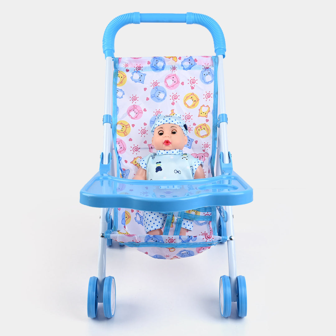 BABY STROLLER WITH BOY DOLL FOR KIDS