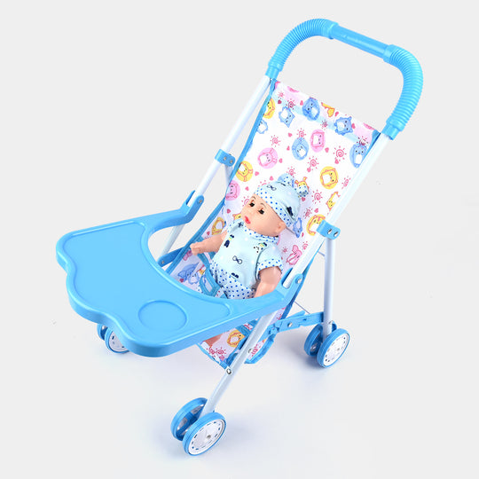 BABY STROLLER WITH BOY DOLL FOR KIDS