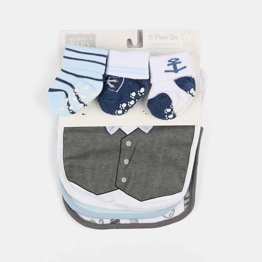 Baby Bib & Socks Set