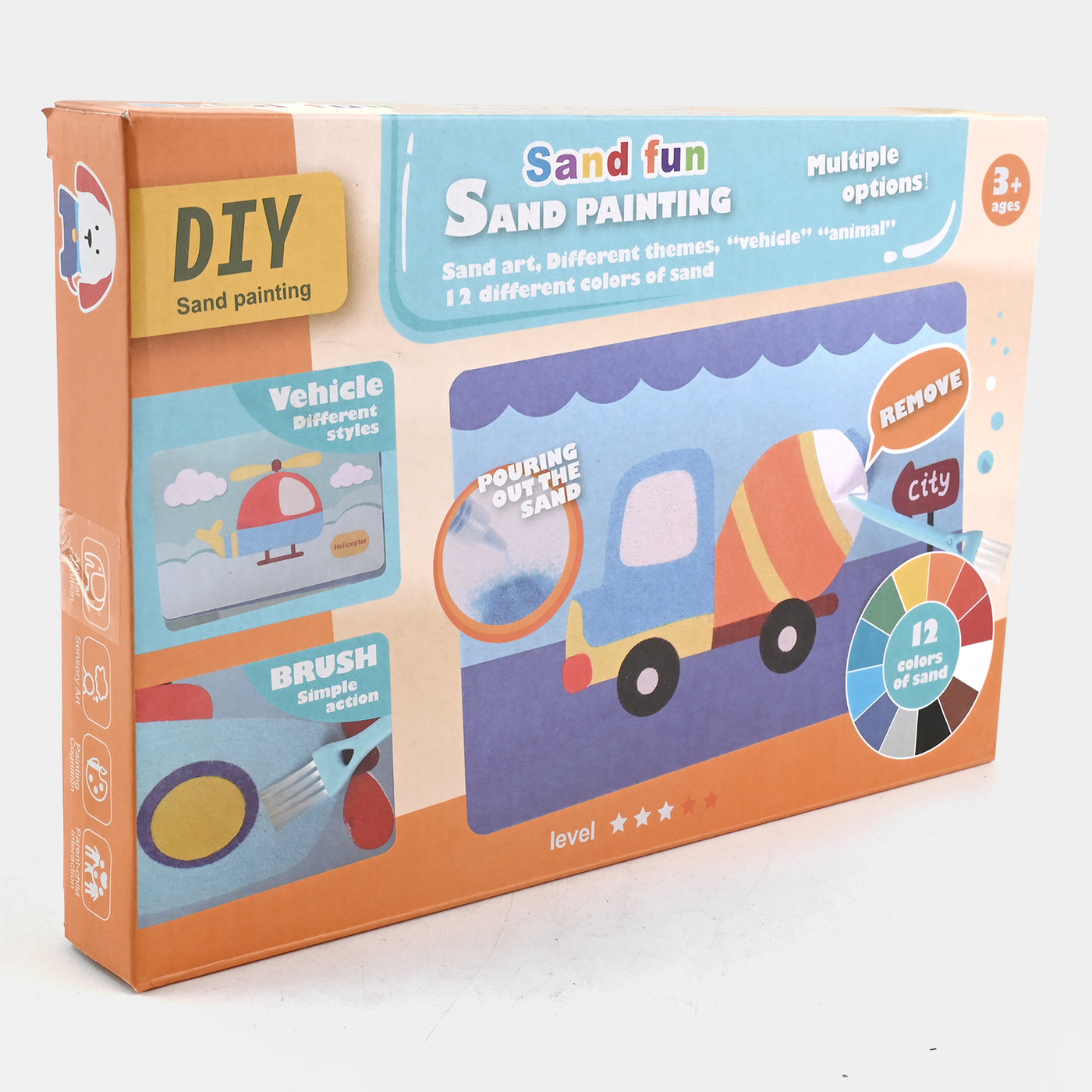 Traffic Sand Painting Set For Kids