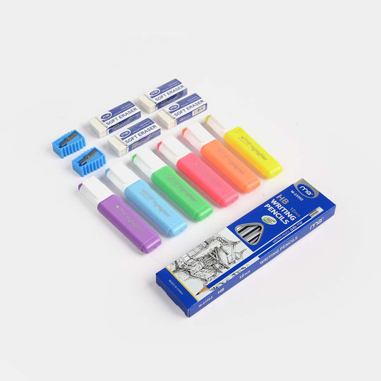 Highlighter Eraser & Sharpener Set