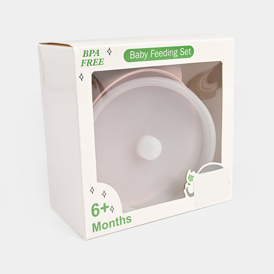 Silicone Feeding Bowl with  Spoon