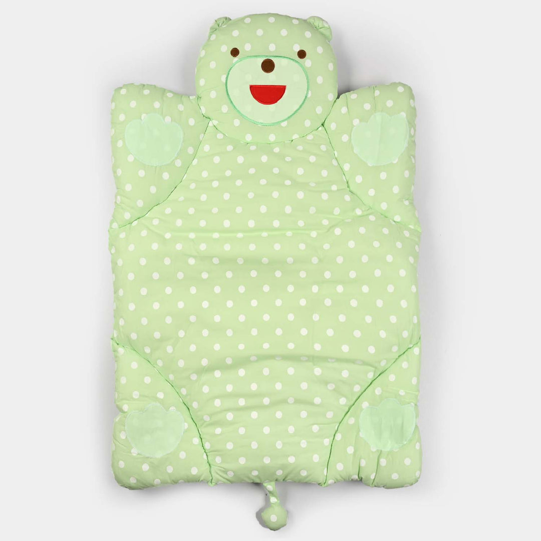 Blanket With Mattress Bear Face | Green