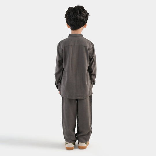 Boys Jacquard Woven Suit