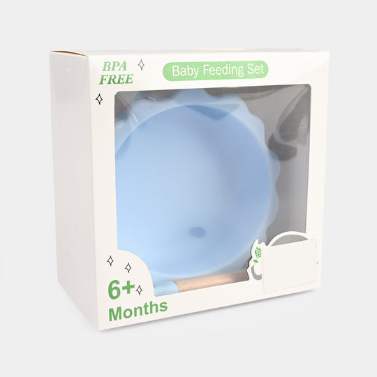 Silicone Feeding Bowl with  Spoon