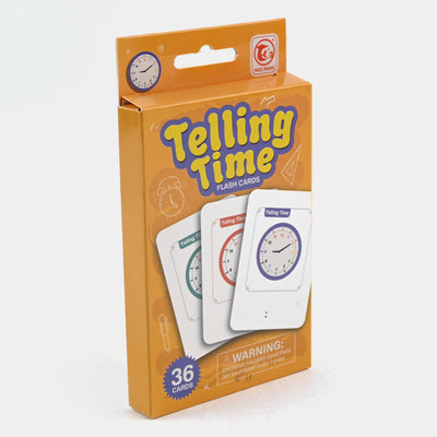TELLING TIME FLASH CARDS FOR KIDS 36 CARDS