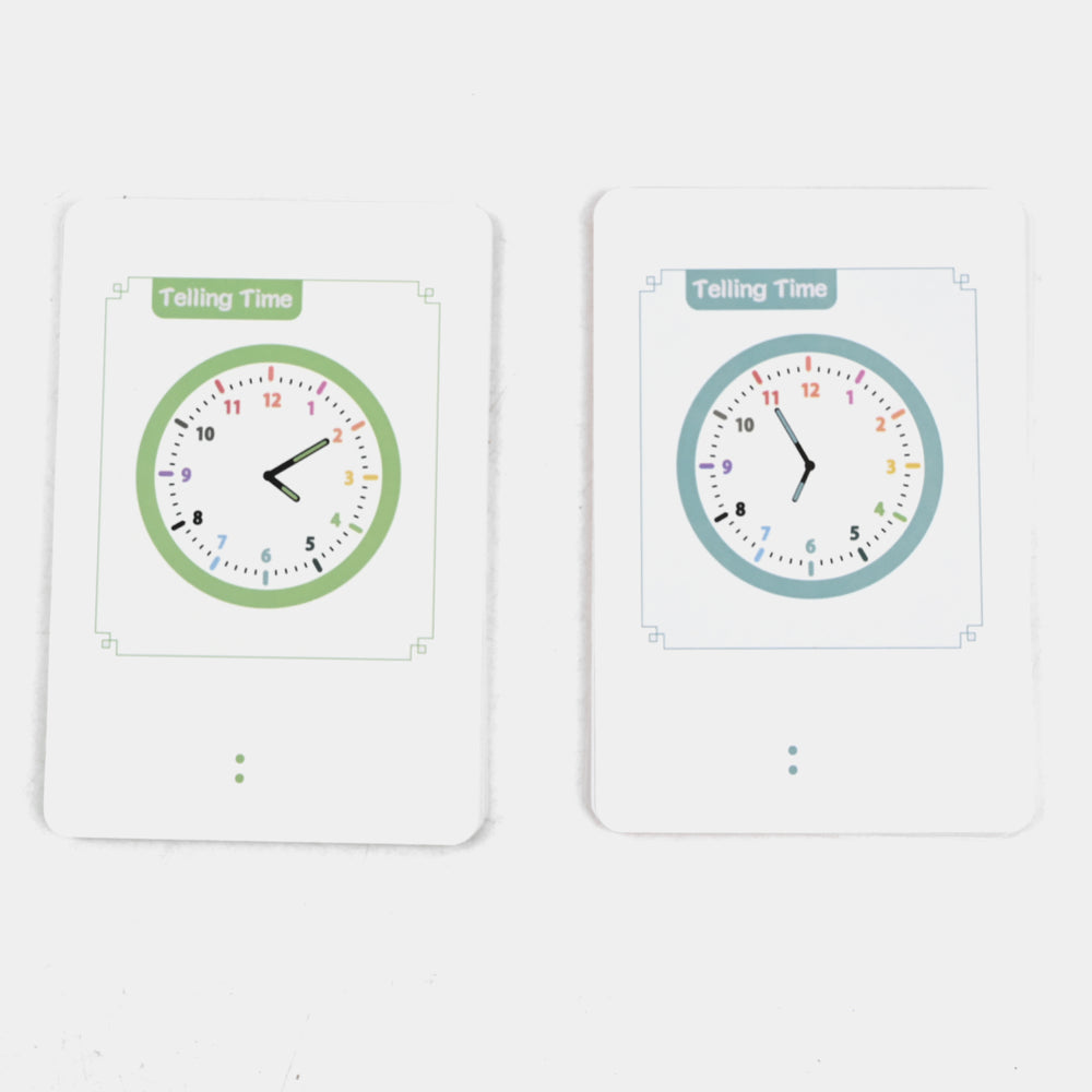 TELLING TIME FLASH CARDS FOR KIDS 36 CARDS