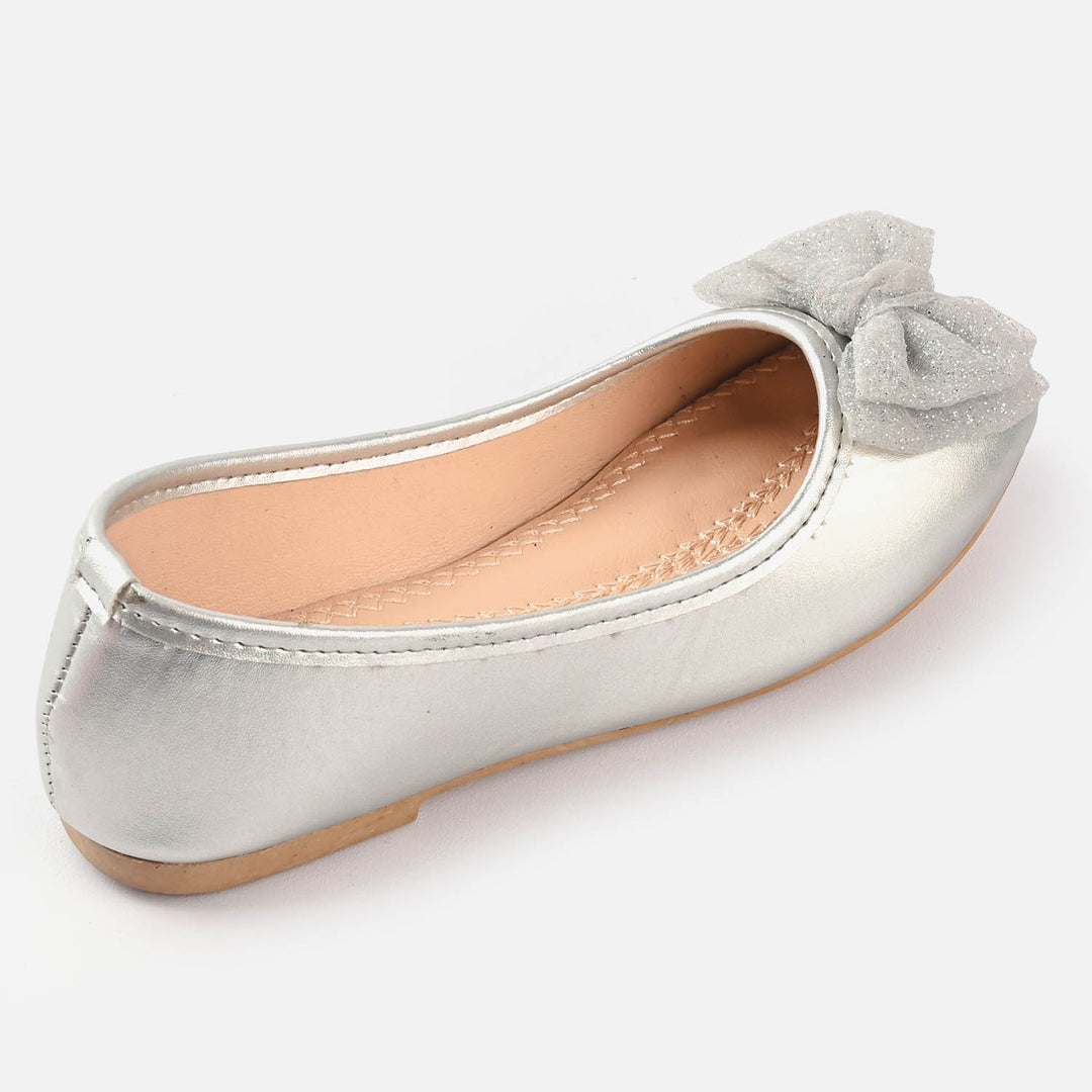 Girls Pumps 1288-SILVER