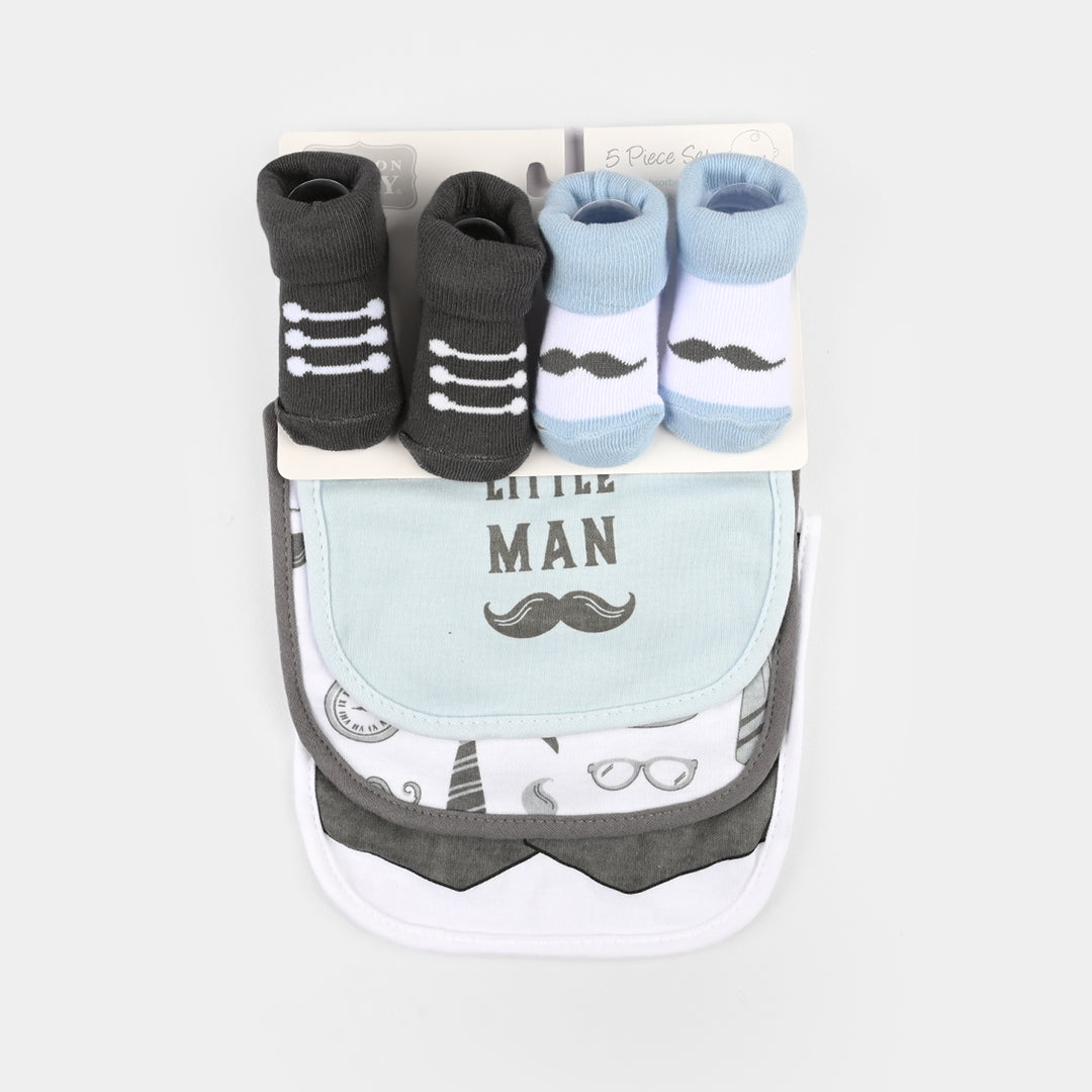 Baby Bib & Socks Set