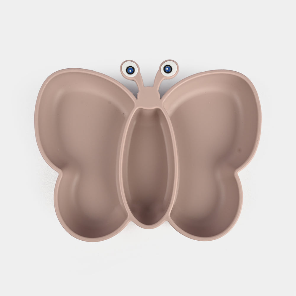 Baby Silicone Plate with Fork & Spoon Set