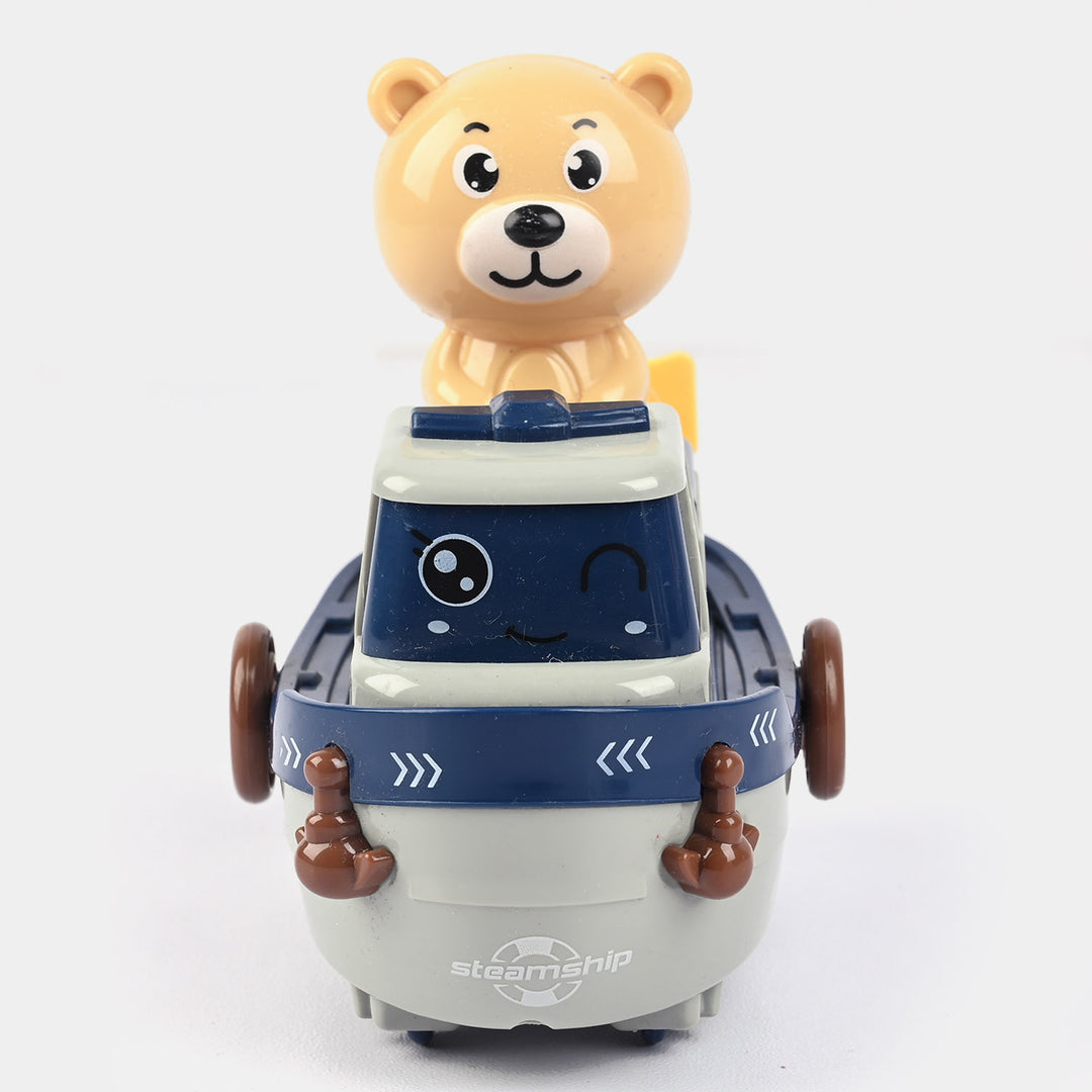 Press Bear Dinky Car Toy For Kids