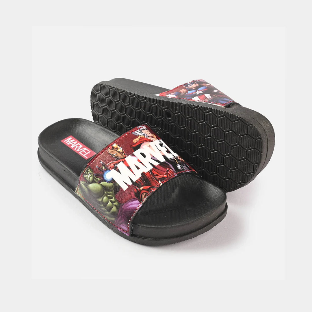 CHARACTER BOYS SLIPPERS -BLACK