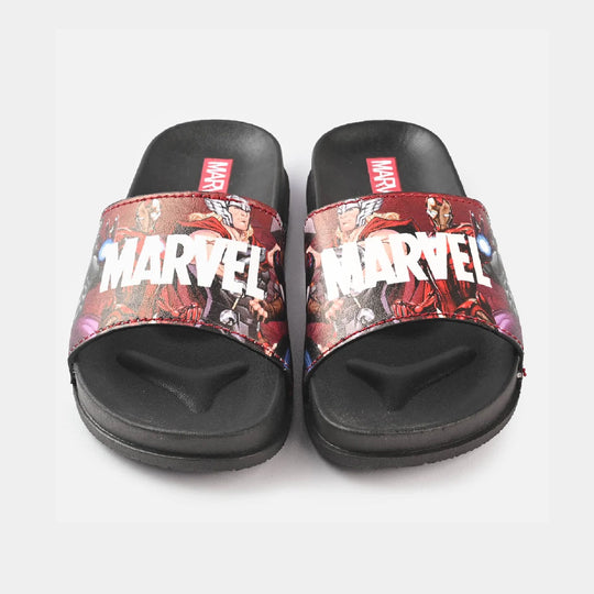 CHARACTER BOYS SLIPPERS -BLACK