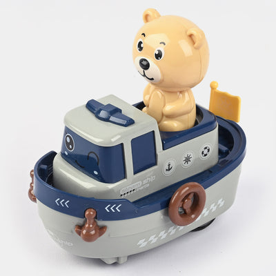 Press Bear Dinky Car Toy For Kids