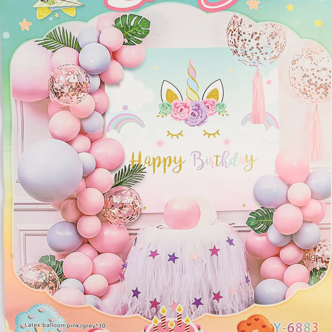 Character Theme Balloons HBD Party Decorations