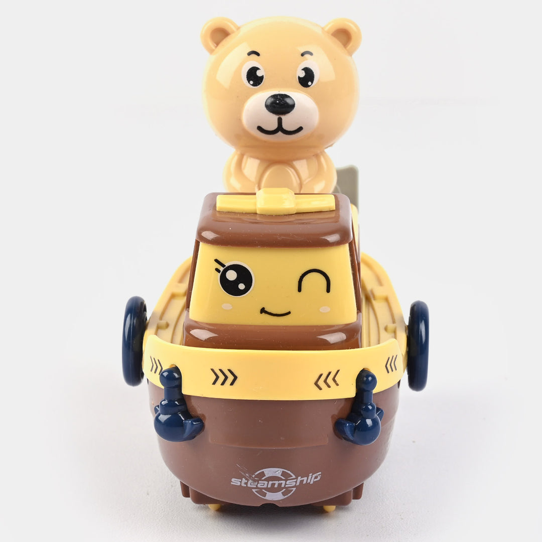Press Bear Dinky Car Toy For Kids
