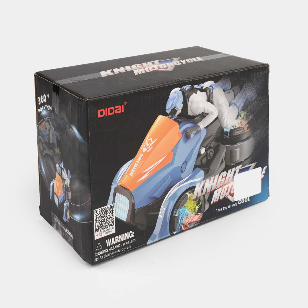 Electric Knight Motorcycle Stunt Vehicle with Light & Sound
