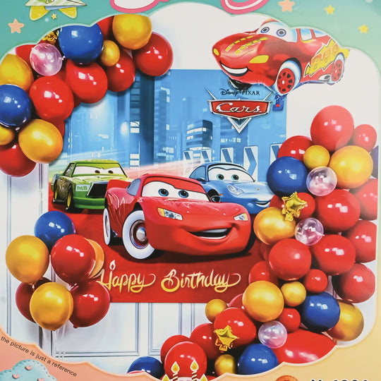 Character Theme Balloons HBD Party Decorations