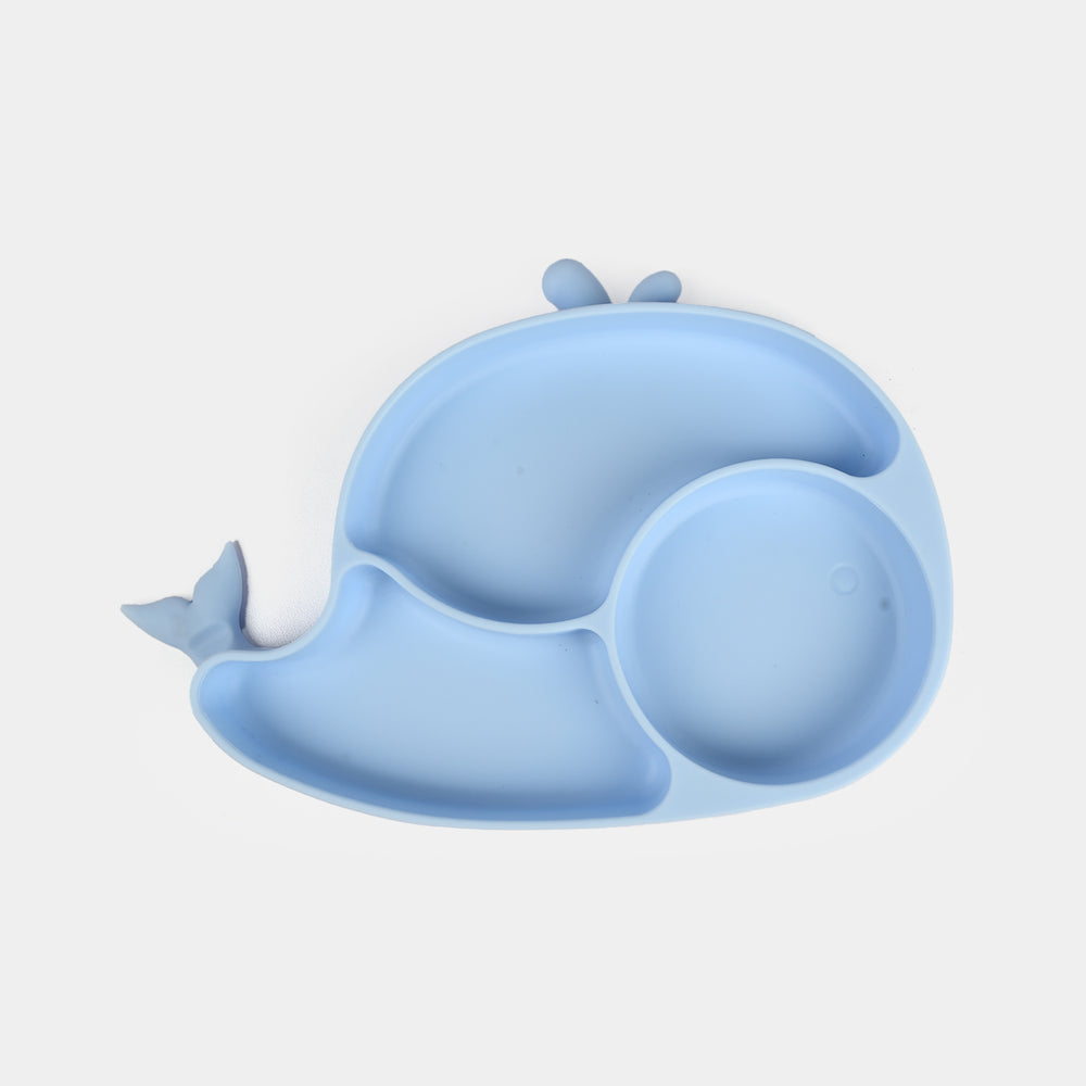 Baby Silicone Plate with Fork & Spoon Set