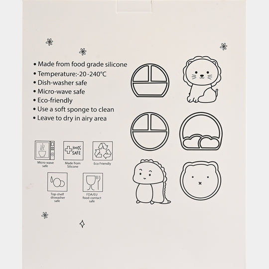 Baby Silicone Plate with Spoon & Fork