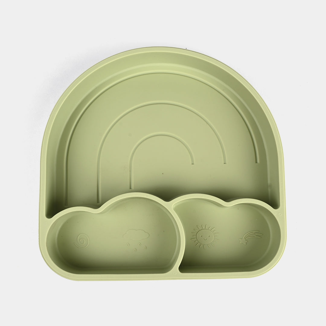 Baby Silicone Plate with Spoon & Fork