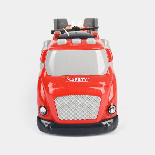 Kids' Interactive Police Rescue Truck – Friction Powered with Realistic Lights & Sound