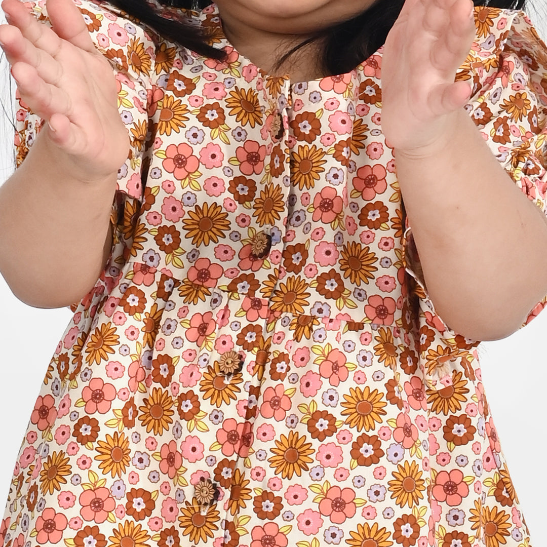 Infant Girls Cotton Poplin 2 PC Garden Oasis-Multi