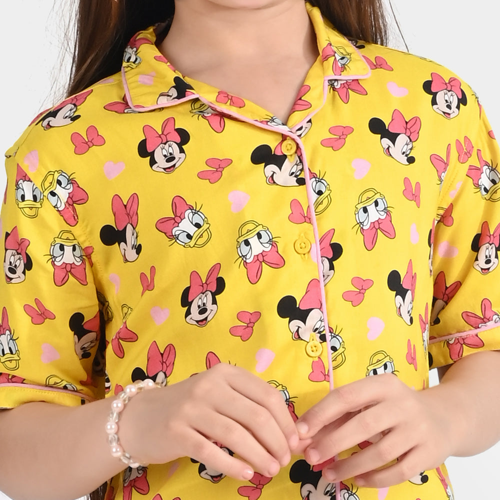 Girls Viscose Nightwear-Multi
