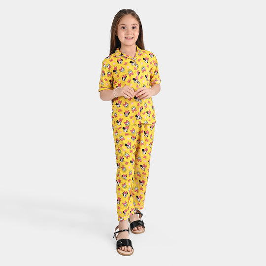 Girls Viscose Nightwear-Multi