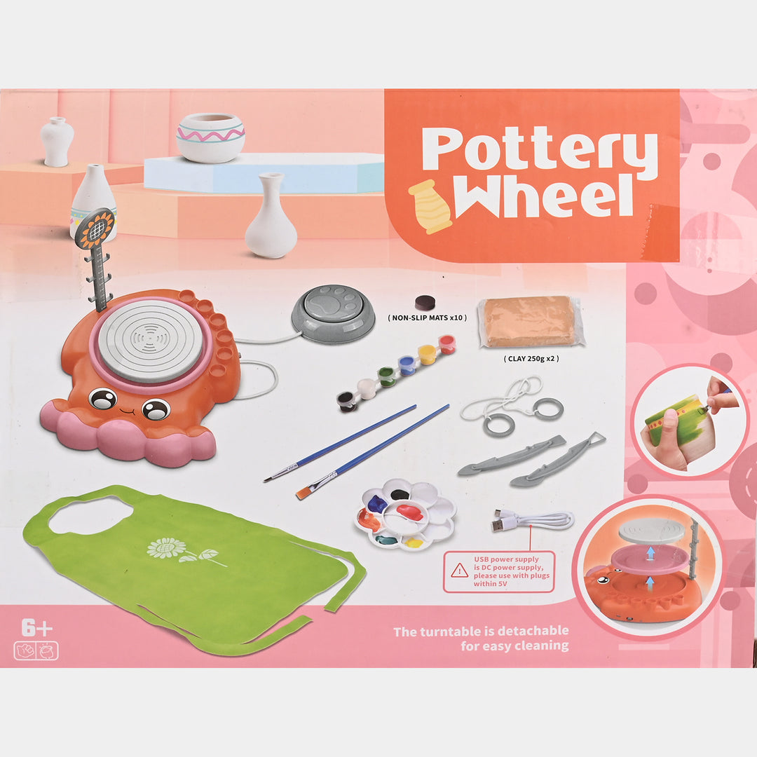 Kids Pottery Wheel Creative Craft Set