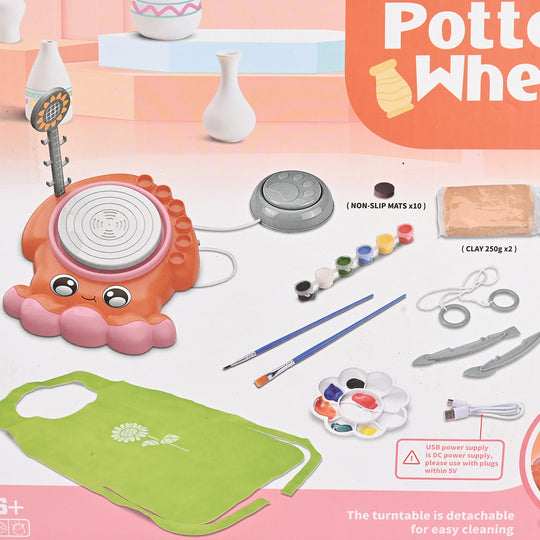 Kids Pottery Wheel Creative Craft Set