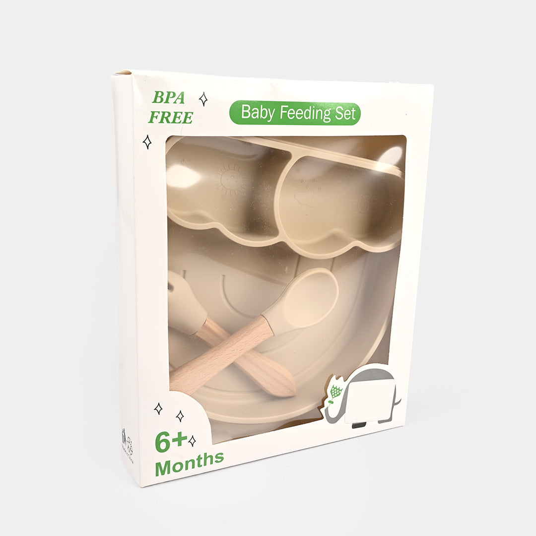 Baby Silicone Plate with Spoon & Fork