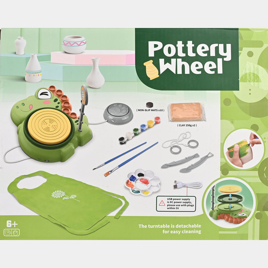 Kids Pottery Wheel Creative Play Set