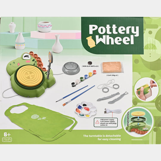 Kids Pottery Wheel Creative Play Set