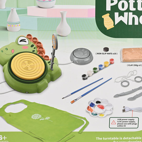 Kids Pottery Wheel Creative Play Set