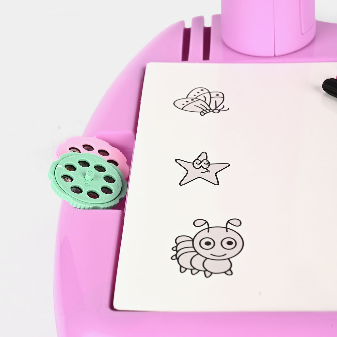 Kids Projector Painting Art Table Set