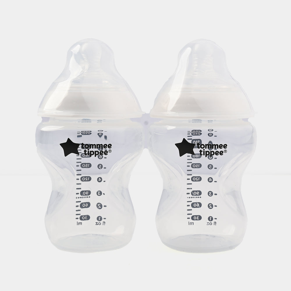Tommee Tippee Natural Start Baby Feeding Bottles | Twin Pack (260ml / 9oz)