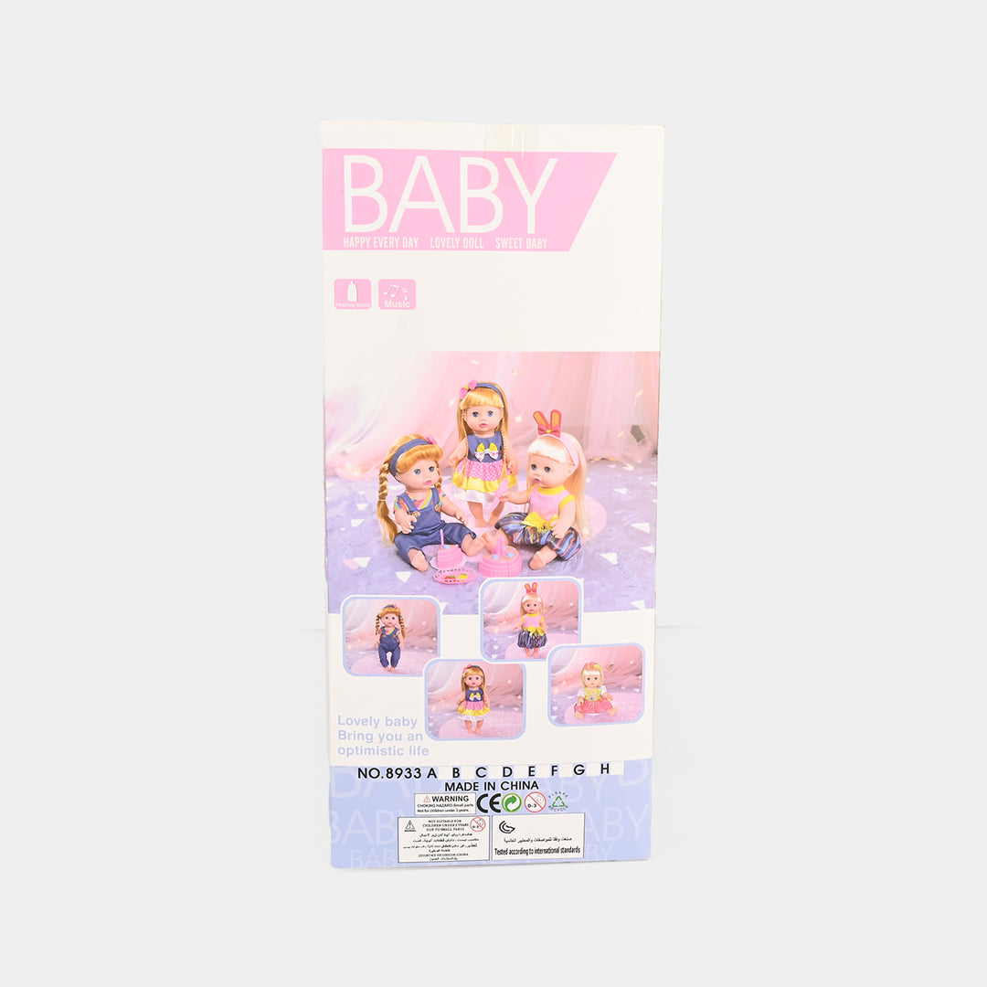 Sweet Baby Doll with Feeder and Sound