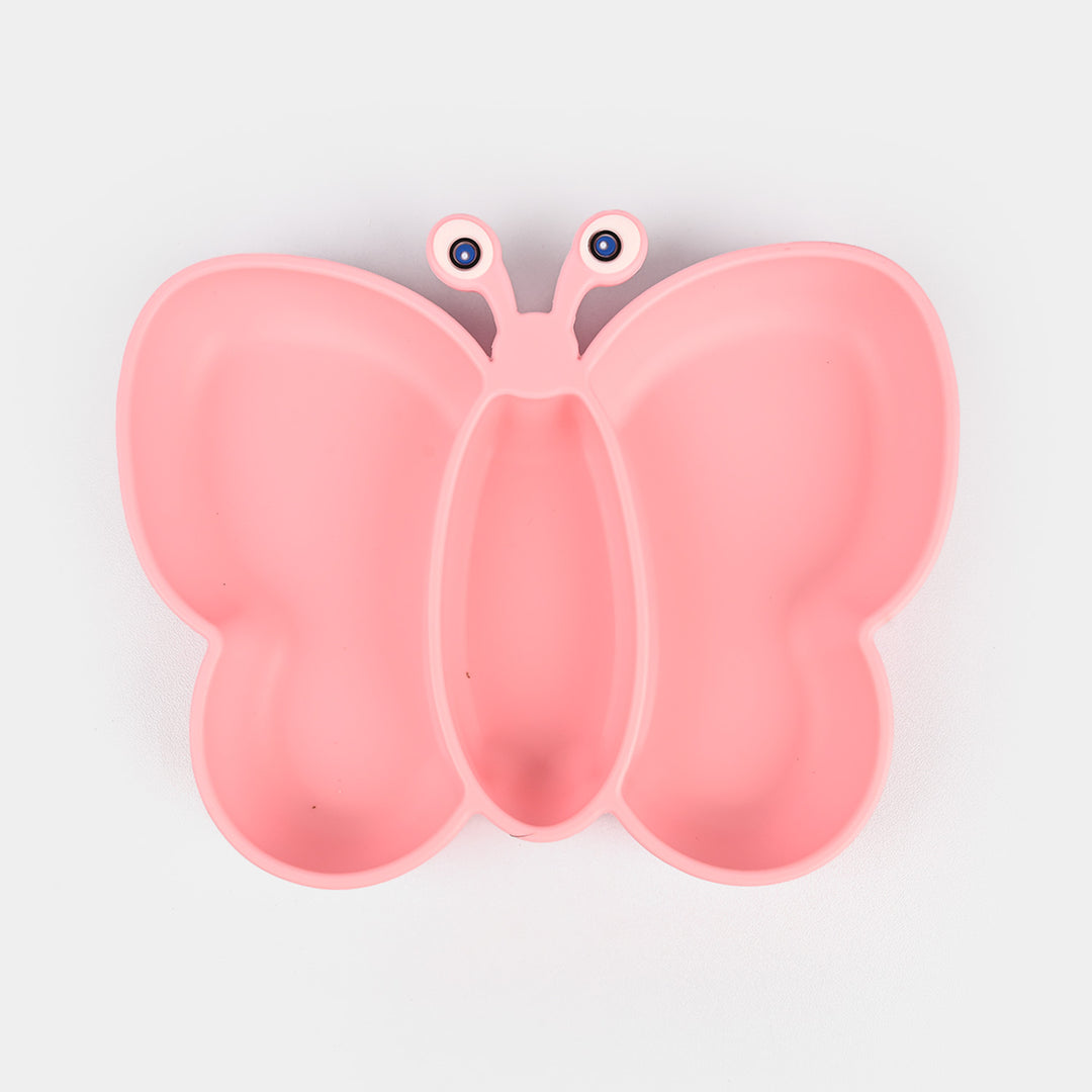 Baby Silicone Plate with Fork & Spoon Set