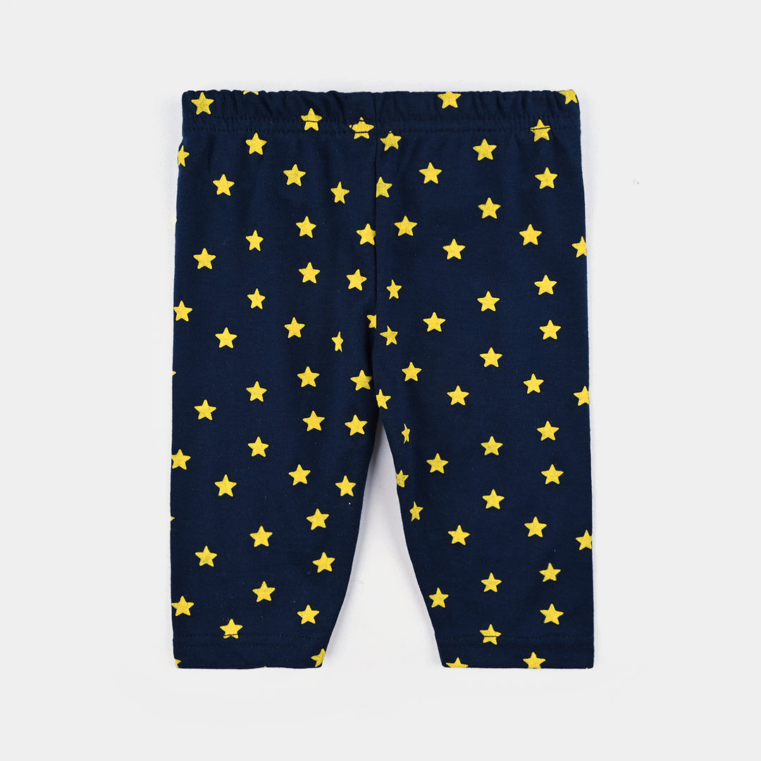 Infant Baby Poly Cotton Night Suit Star-N/Blue