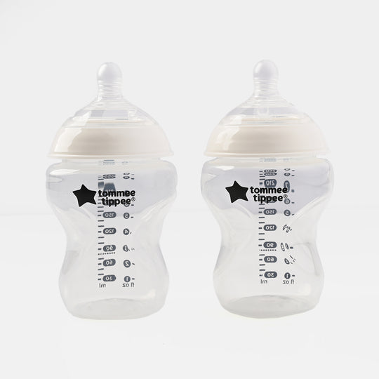 Tommee Tippee Natural Start Baby Feeding Bottles | Twin Pack (260ml / 9oz)