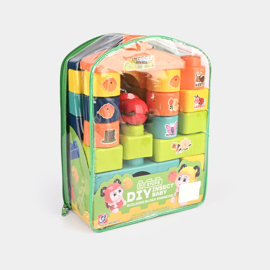 Kids Building Blocks Set - 27 Pieces