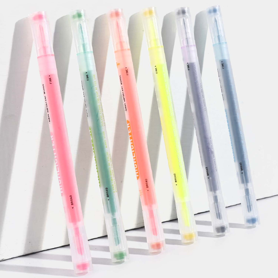 Double Sided Highlighter | 6PCs