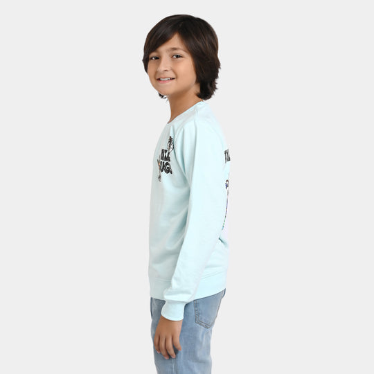 Boys Fleece Sweatshirt Taz & Bugs-Blue