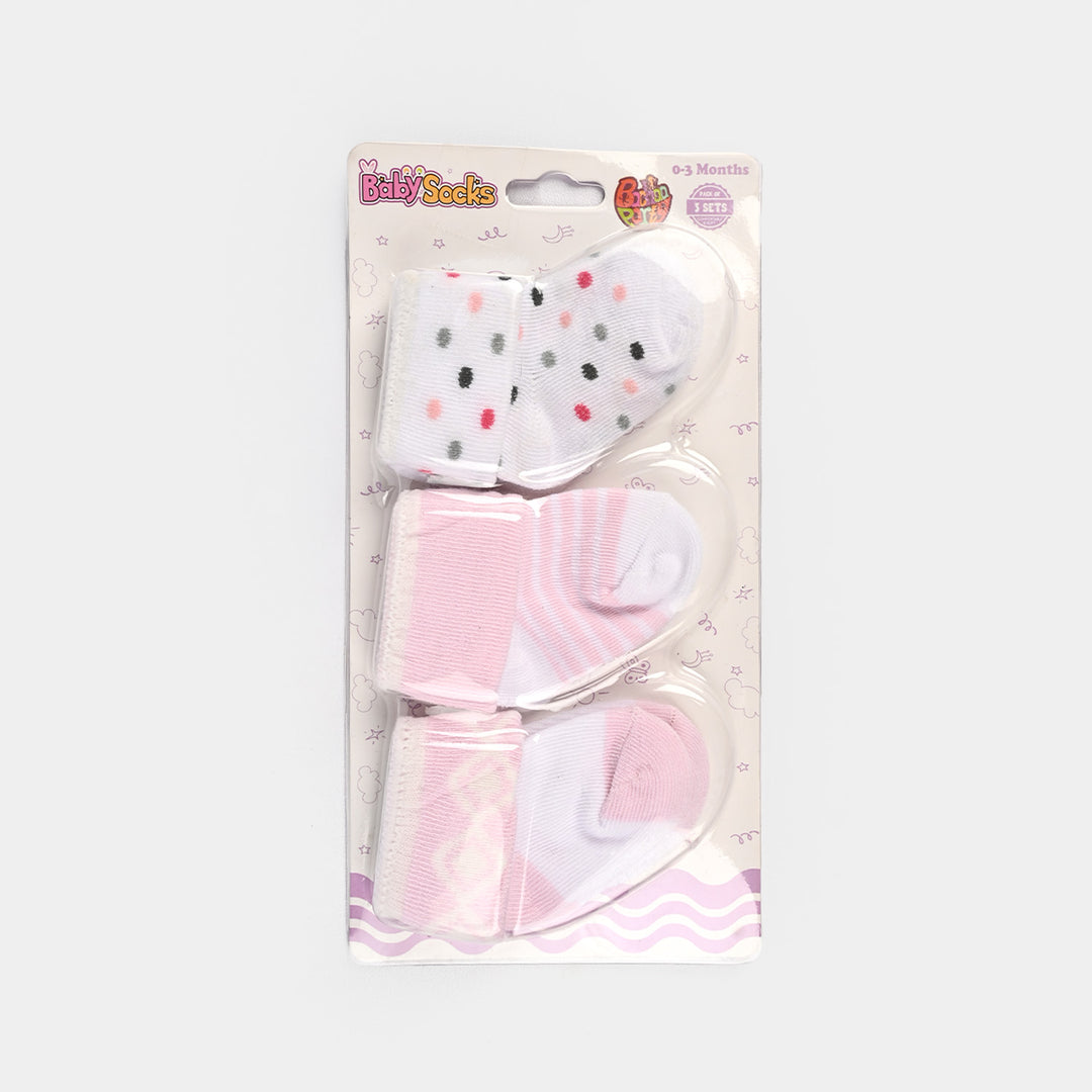 Infant Baby Socks Pack Of 3