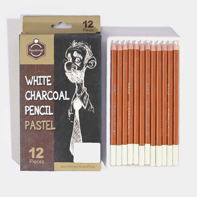 White charcoal Pencil Pastel Color Pencil 12 Pcs